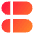 Dashboard Horizontal Pills Split Left Icon from Sharp Gradient Set