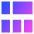 Dashboard Horizontal Rectangle 5 Icon from Sharp Gradient Set