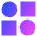Dashboard Mix Circle Square 1 Icon from Sharp Gradient Set
