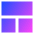 Dashboard Square Horizontal Rectangle 1 Icon from Sharp Gradient Set