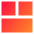 Dashboard Square Horizontal Rectangle 2 Icon from Sharp Gradient Set