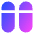 Dashboard Vertical Pills Split Top Icon from Sharp Gradient Set