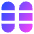 Dashboard Vertical Pills Thirds Icon from Sharp Gradient Set