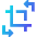 Crop And Rotate Icon from Sharp Gradient Set