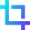 Crop Selection Icon from Sharp Gradient Set