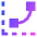 Curves Levels Graph Icon from Sharp Gradient Set