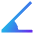 Rotate Angle 45 Icon from Sharp Gradient Set