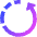 Rotate Left 4 Icon from Sharp Gradient Set