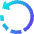 Rotate Left Icon from Sharp Gradient Set