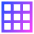 Show Grid Icon from Sharp Gradient Set