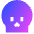 Skull 1 Icon from Sharp Gradient Set
