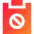 Clipboard Block Icon from Sharp Gradient Set
