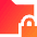 Folder Lock Icon from Sharp Gradient Set