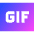 Gif Format Icon from Sharp Gradient Set