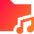 Music Folder Song Alternative Icon from Sharp Gradient Set