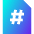 Page Number Icon from Sharp Gradient Set
