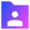 User Folder Icon from Sharp Gradient Set