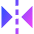 Flip Horizontal Arrow 1 Icon from Sharp Gradient Set