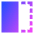 Flip Horizontal Square 2 Icon from Sharp Gradient Set