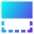 Flip Vertical Square 1 Icon from Sharp Gradient Set