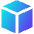 Cube Shape Icon from Sharp Gradient Set