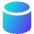 Cylinder Shape Icon from Sharp Gradient Set