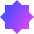 Octagram Shape Icon from Sharp Gradient Set