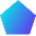 Pentagon Icon from Sharp Gradient Set
