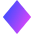 Rhombus Shape Icon from Sharp Gradient Set