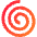 Spiral Shape Icon from Sharp Gradient Set