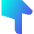 Finger Point Down Icon from Sharp Gradient Set