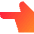 Finger Point Left Icon from Sharp Gradient Set