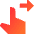 Swipe Right Icon from Sharp Gradient Set