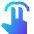 Two Finger Tap Icon from Sharp Gradient Set