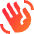 Waving Hand Icon from Sharp Gradient Set