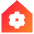 Home Setting Gear Icon from Sharp Gradient Set