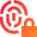 Fingerprint Lock Privacy Icon from Sharp Gradient Set