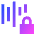 Voice Activation Lock Privacy Icon from Sharp Gradient Set