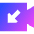 Incoming Video Call Icon from Sharp Gradient Set