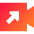 Outgoing Video Call Icon from Sharp Gradient Set