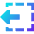 Track Select Left Tool Icon from Sharp Gradient Set