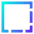 Border Corner Icon from Sharp Gradient Set