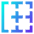 Border Left Icon from Sharp Gradient Set
