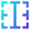 Border Vertical Icon from Sharp Gradient Set