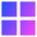 Layout Grid Icon from Sharp Gradient Set