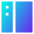 Layout Left Sidebar Icon from Sharp Gradient Set