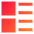 Layout Lists Icon from Sharp Gradient Set