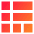 Layout Window 48 Icon from Sharp Gradient Set