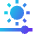 Brightness Slider Horizontal Icon from Sharp Gradient Set