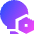Lighting Setting Bolt Nut Icon from Sharp Gradient Set